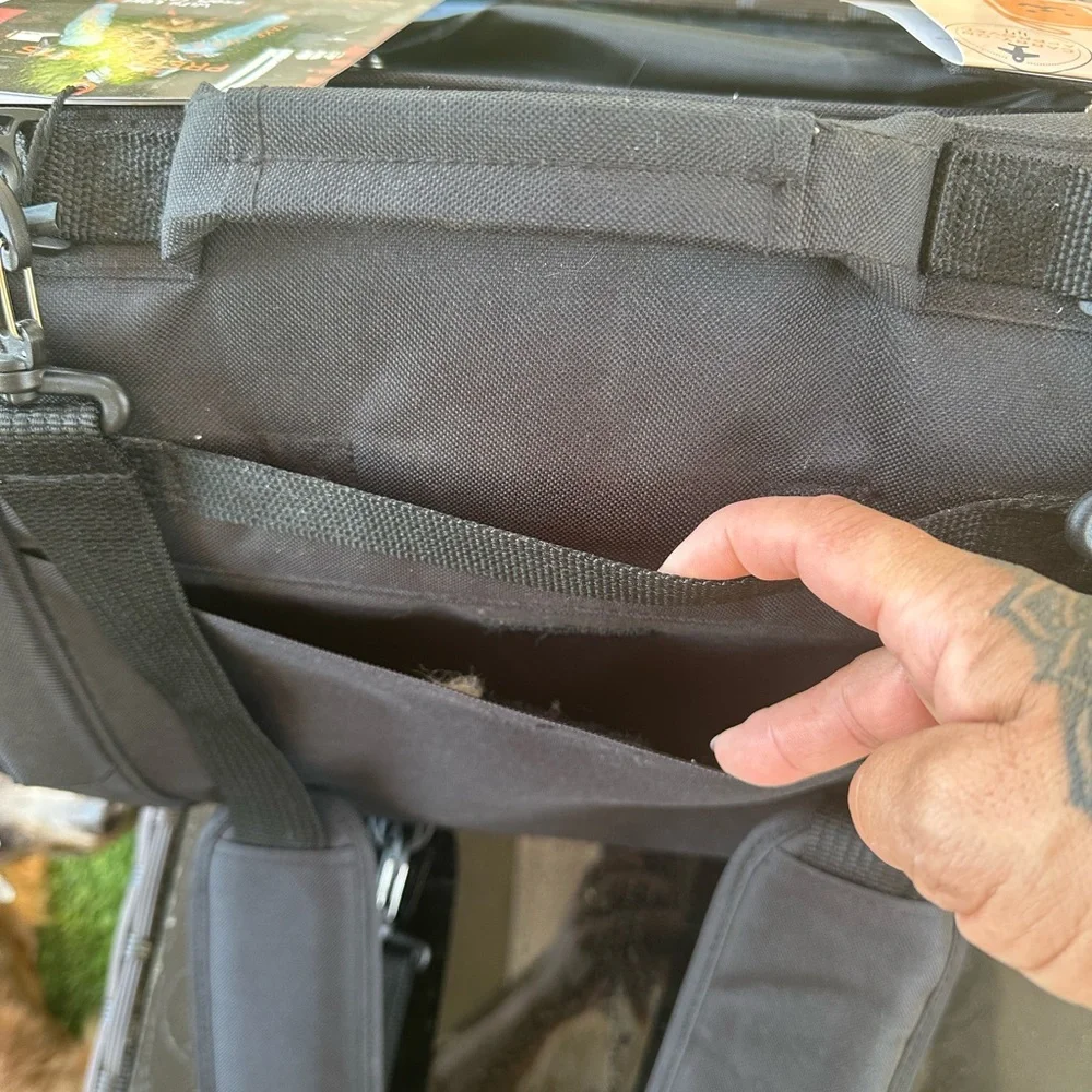 Prefer Pets Hideaway Backpack-Black